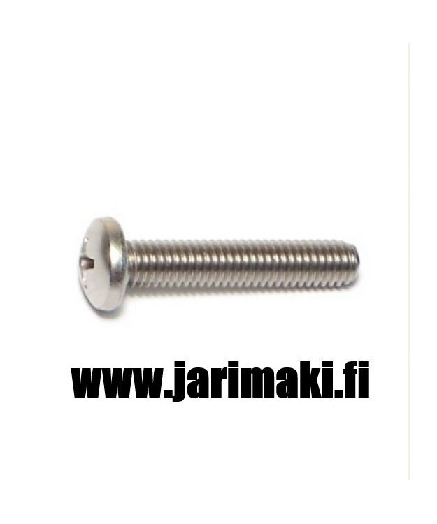 Koneruuvi 10-32X1" ruostumaton teräs