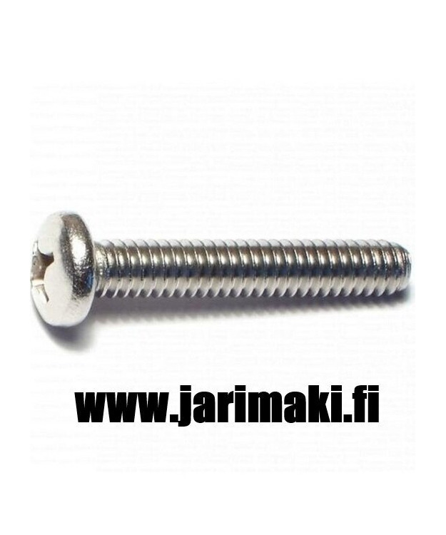 Koneruuvi 1/4-20X1-1/2" ruostumaton teräs