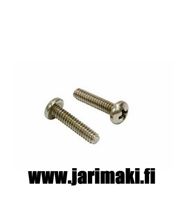 Koneruuvi 6-32X1/2" ruostumaton teräs