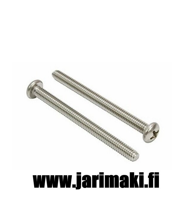 Koneruuvi 6-32X2" ruostumaton teräs