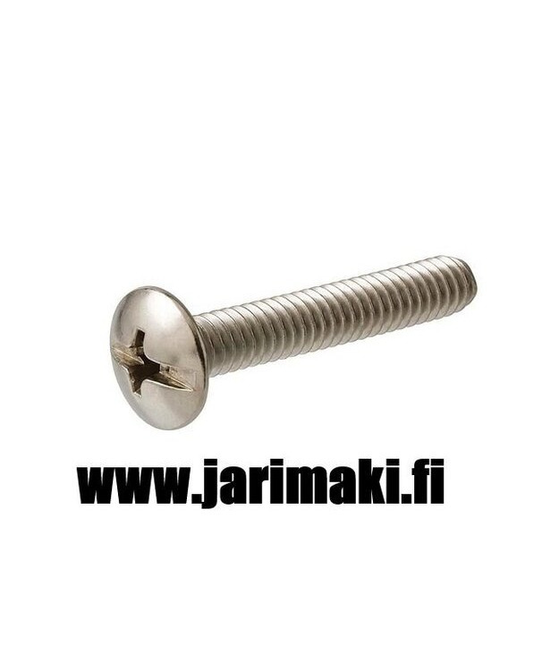 Koneruuvi kupukanta 8-32X1-1/2" sinkitty teräs