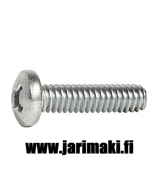 Koneruuvi kupukanta sinkitty teräs 1/4-20X3/4" 