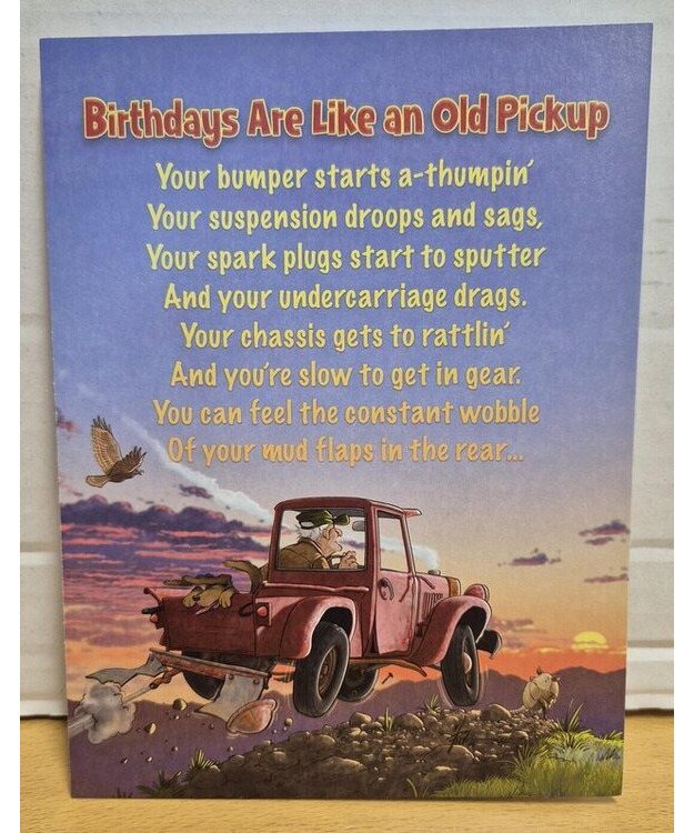 Kortti Birthday - Birthdays Are Like An Old Pickup