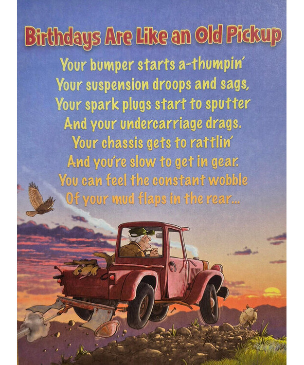 Kortti Birthday - Birthdays Are Like An Old Pickup