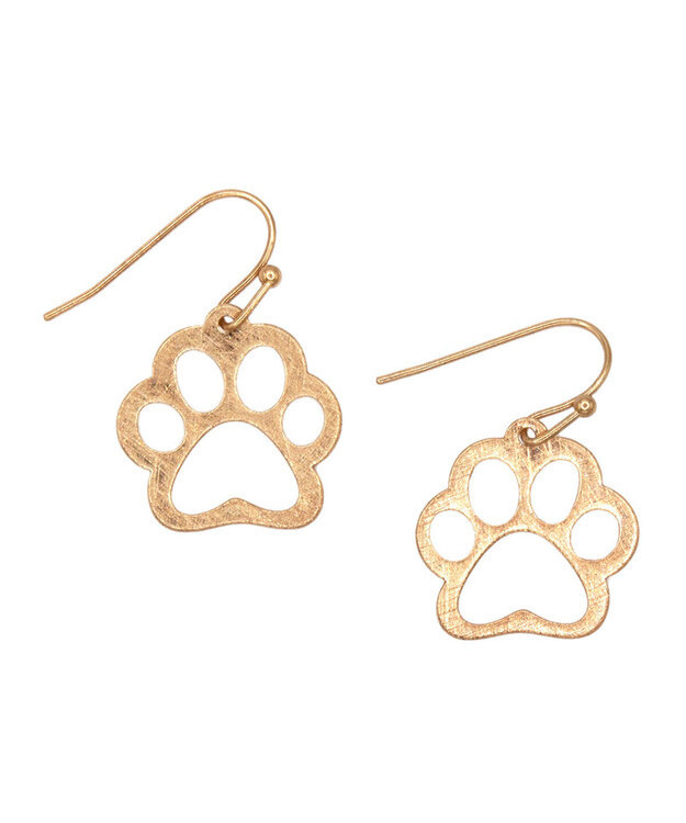 Kullanvärinen tassu korvakorut