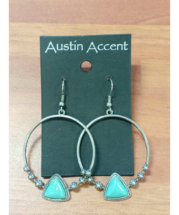 Korvarenkaat turkoosilla