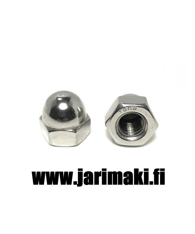 Kupumutteri 3/8"-16 UNC ruostumaton teräs