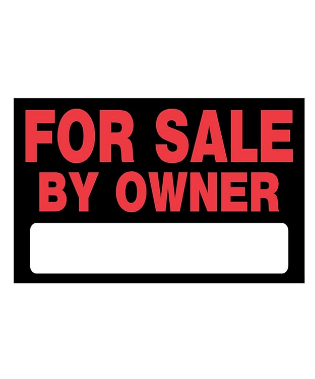 Kyltti For Sale By Owner (muovikyltti) 