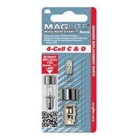 MagLite varapolttimo + adapteri 4-cell C & D (Xenon)