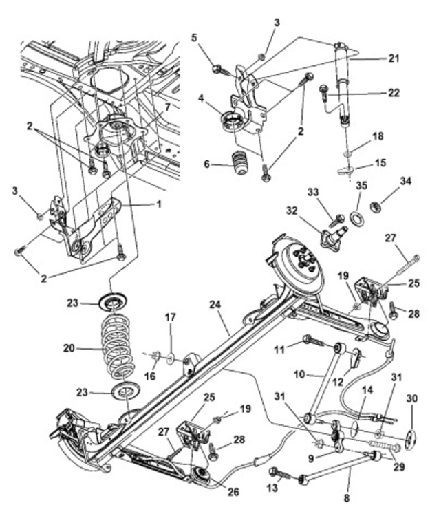 Laippamutteri M12X1.25 Mopar 2005-2020