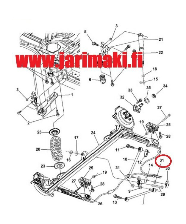 Laippamutteri nyloc M12X1.25 Mopar 2005-2026