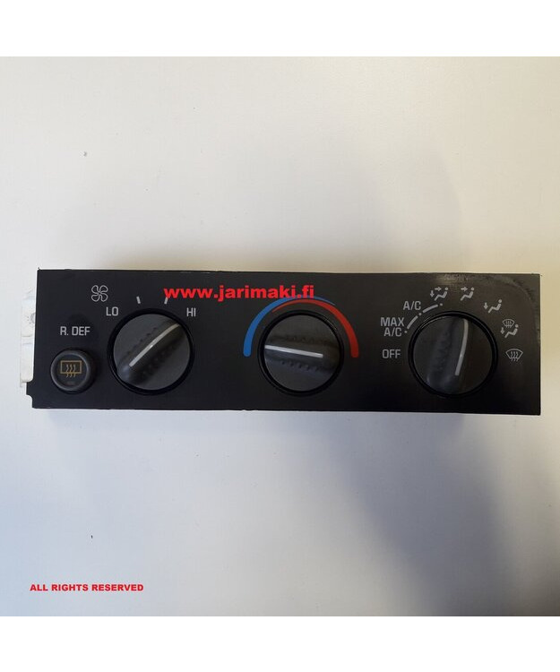 Lämmityslaitteen käyttöpaneeli käytetty Chevrolet Express 1997-2002