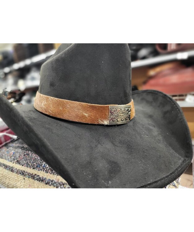 Lehmäntalja hattupanta metallisoljella