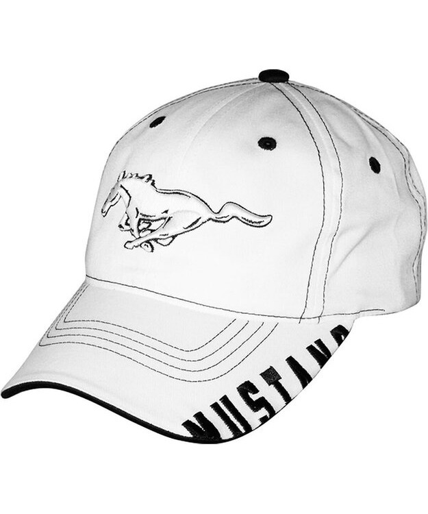 Lippalakki - Ford Mustang, valkoinen