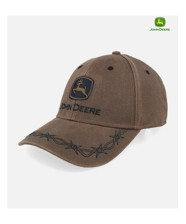Lippalakki - John Deere ruskea