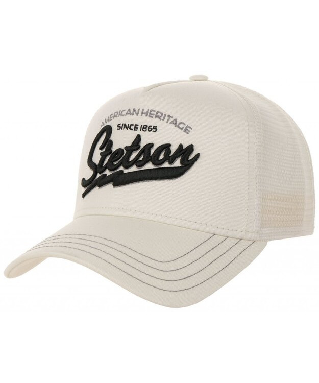 Lippalakki Stetson Trucker Cap American Heritage Classic White