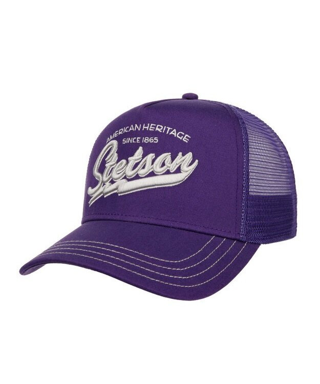Lippalakki Stetson Trucker Cap American Heritage Classic Violet