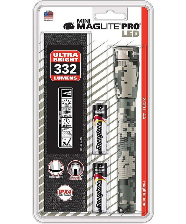 MagLite PRO LED Mini 2AA CAMO + vyökotelo