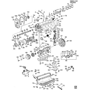 Mäntä vasen Oldsmobile 307 CID STD 1985-1990