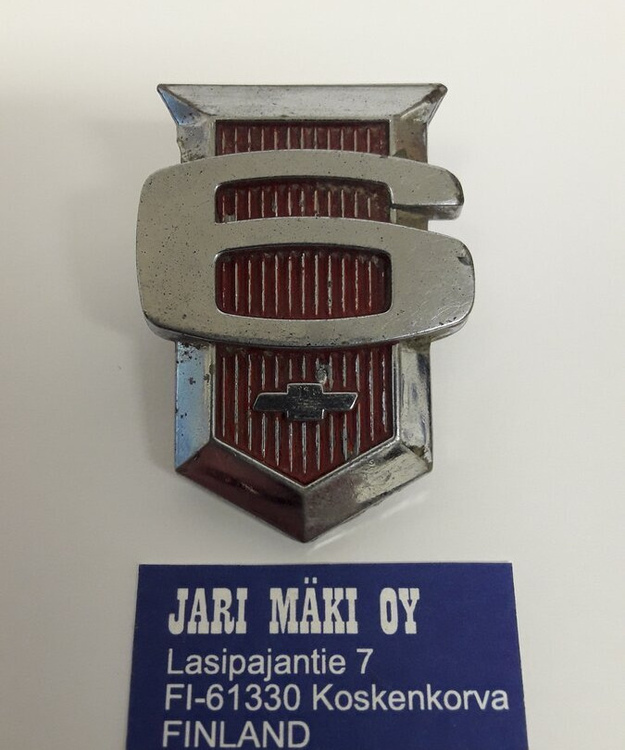 Merkki metallia "6" Chevrolet Nova II  1962-1964