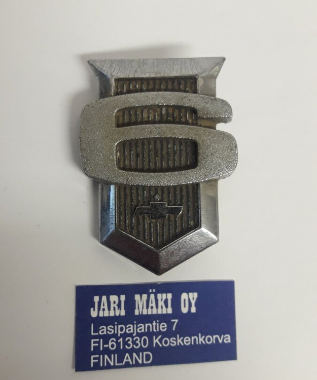 Merkki metallia "6" Chevrolet Nova II  1962-1964