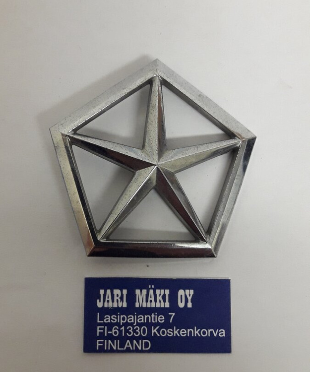 Merkki "Pentastar" muovia korkeus 56mm