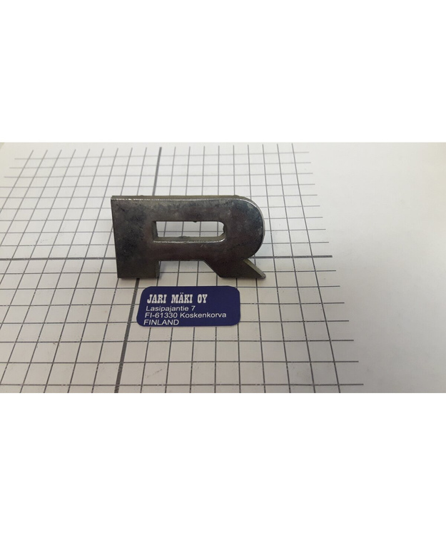 Merkki "R" metallia maskiin Ford F100 1965-1966