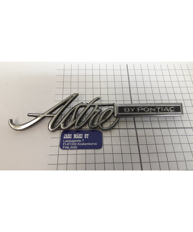 Merkki Metallia Pontiac Astre 1974-1977