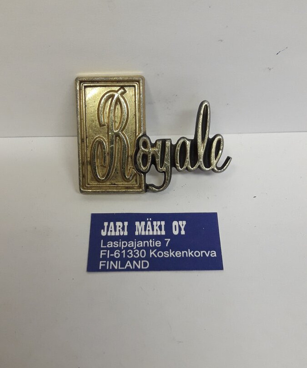 Merkki metallia Oldsmobile Delta 88 Royale 1969-1976