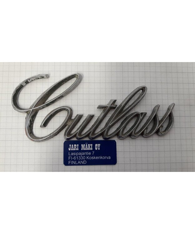 Merkki metallia "Cutlass" Oldsmobile 73-77