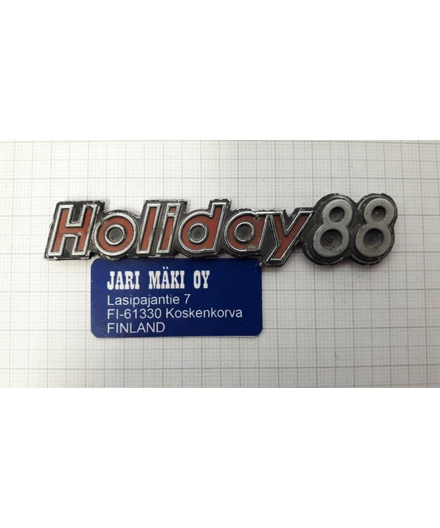 Merkki metallia "Holiday 88" 3-1/2"