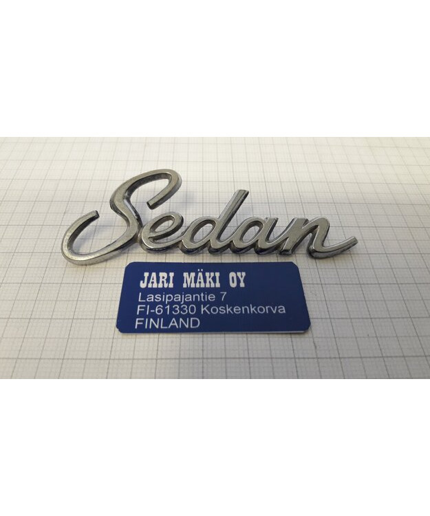 Merkki metallia "Sedan" 3" Cadillac 1965-1970
