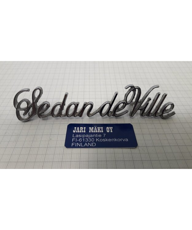 Merkki metallia "Sedan De Ville" 4-1/4"