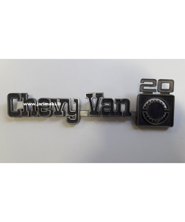 Merkki metallia 11-1/4" Chevrolet Van G20 1977-1979