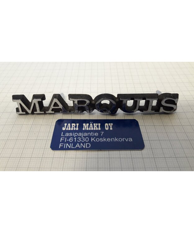 Merkki metallia 3-1/2" Mercury Marquis 