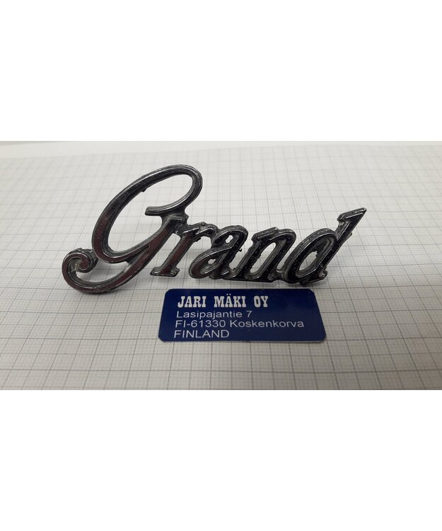 Merkki metallia 3-1/4" Mercury 1976-1979