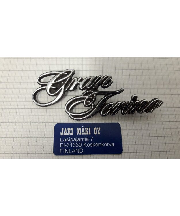 Merkki metallia 3-3/8" Ford Gran Torino 1974