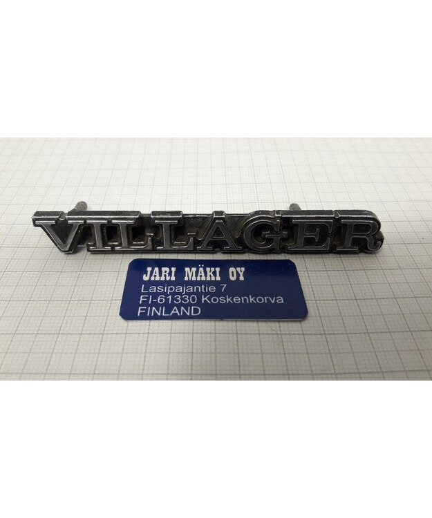 Merkki metallia 3-5/8" Mercury Villager 1980