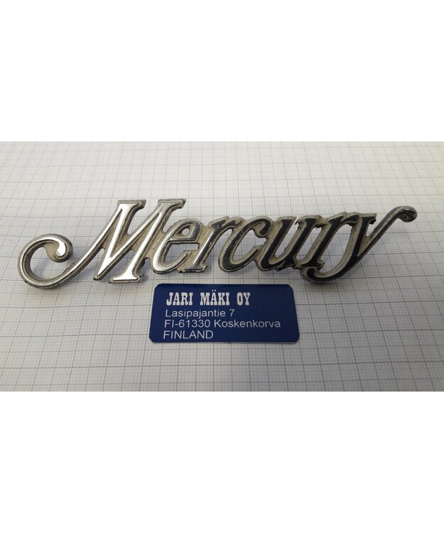 Merkki metallia 4-15/16" Mercury Comet/Cougar 1977