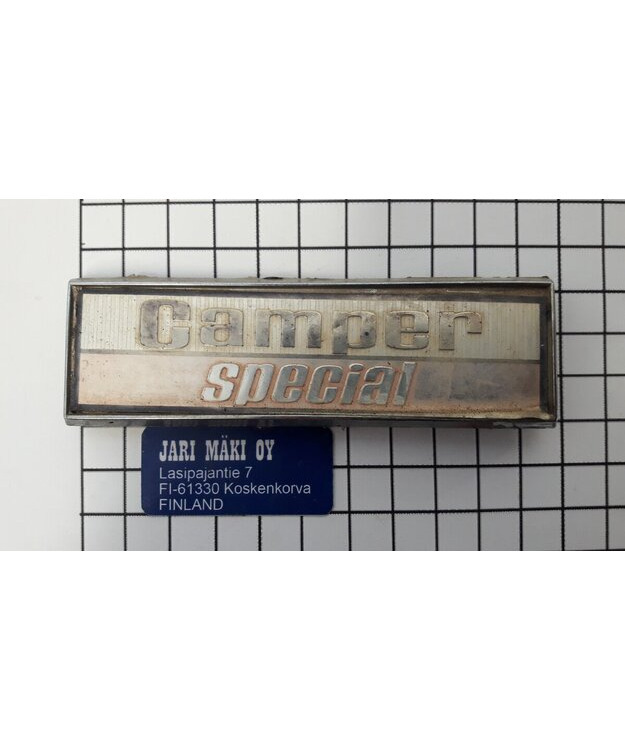 Merkki metallia 4-1/8" Ford Camper Special 1974-1977