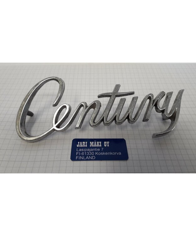 Merkki metallia 5-1/2" Buick Century 1975-1977