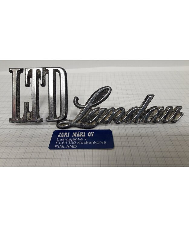 Merkki metallia 5-3/16" Ford LTD Landau 1976-1978