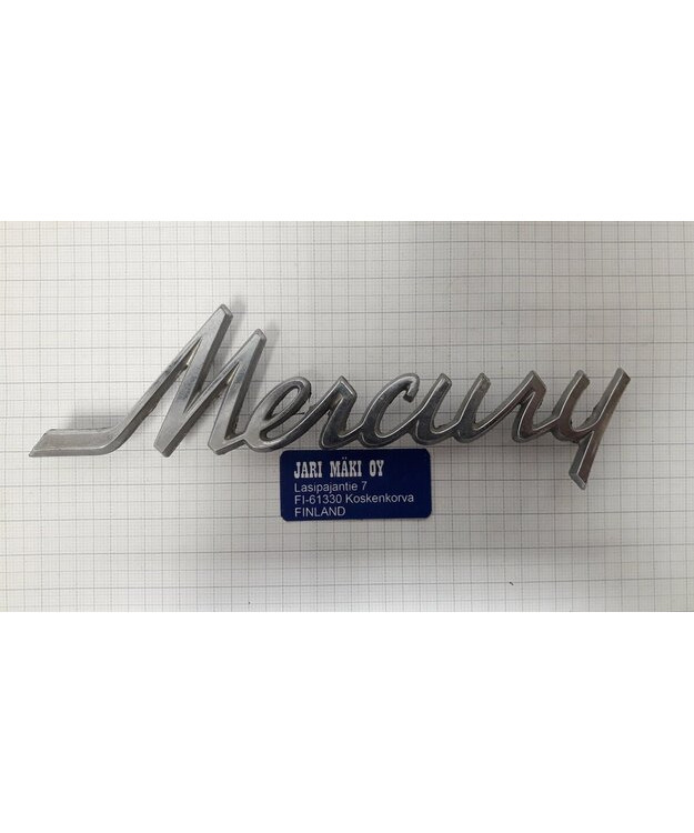 Merkki metallia 5-7/8" Mercury 1971-1972