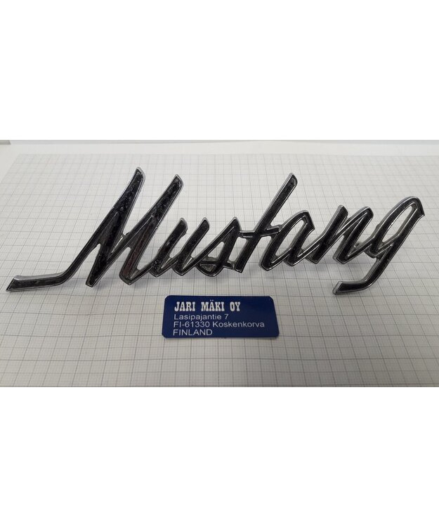 Merkki metallia 6-1/8" Ford Mustang 1969-1973