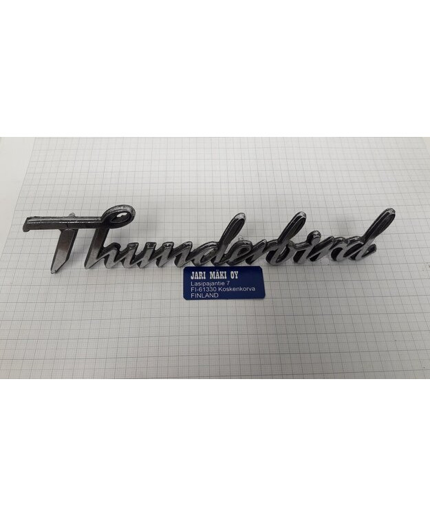 Merkki metallia 7-3/8" Ford Thunderbird 1977-1979