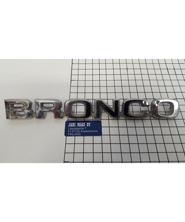 Merkki metallia 8" Ford Bronco 1980-1986