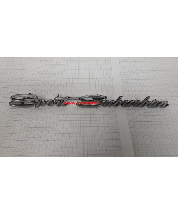 Merkki metallia 9-3/8" Plymouth Sport Suburban 1968