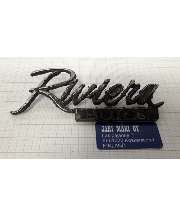 Merkki metallia Buick Riviera 1973-1974