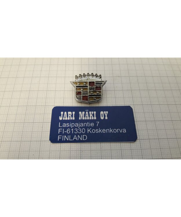 Merkki metallia Cadillac 17X21mm