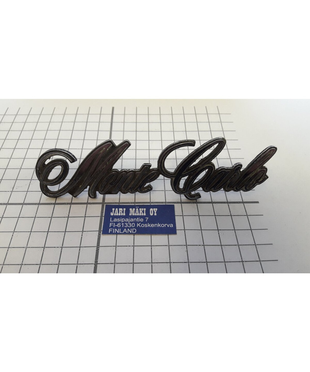 Merkki metallia Chevrolet Monte Carlo 1973-1977